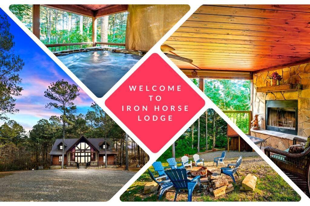 Iron Horse Lodge Sleeps 18, Games, Fire Pit, Hot Tub, Ev, More Броукън Боу Екстериор снимка